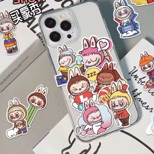 🎄 Assorted Labubu Character Waterproof Stickers 20 Pcs